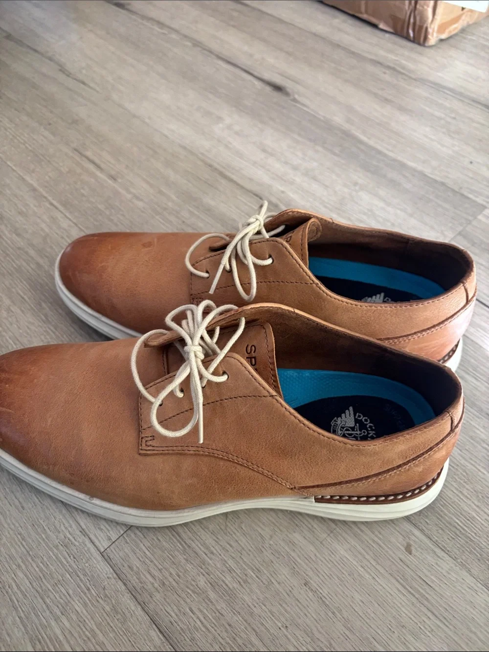 Dockers Men's Brown Leather-Style Casual Boat Shoes
